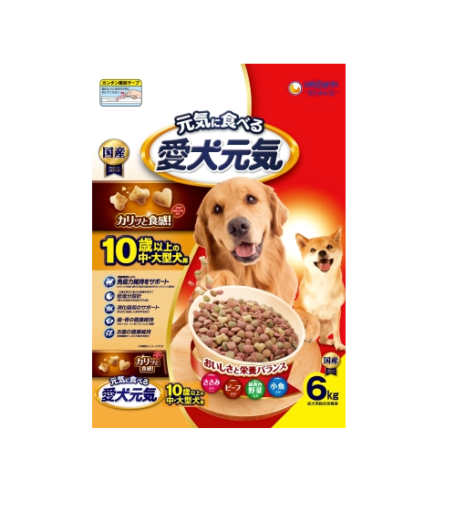 愛犬元気10歳からの中大型犬ささみビーフ大 6kg